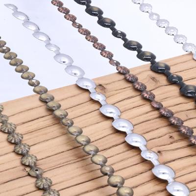 China Furniture Steel Wholesale Nail Head Trim With Stainless Antirust Metal Baroque Style Beading Strip for sale