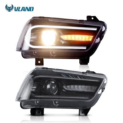 China PP+ABS For VLAND Manufacture And Wholesale Sequential Charger Head Lights 2011-2014 Led Charger Headlight for sale