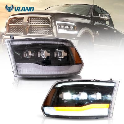 China Autolamp Vland Factory Wholesale Sales Modified Head Light Front Car Lamp RAM 1500 Head Lamp 2500 3500 2009-2018 For Dodge Ram 1500 Classic 2019-2021 for sale