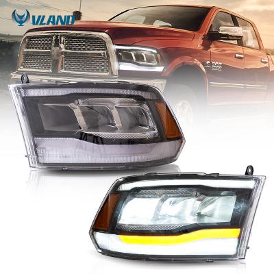 China Factory Modified Front Car Lamp Sequential Autolamp Vland RAM 1500 Lamp 2500 3500 2009-2018 Head For Dodge Ram 1500 Classic 2019-2021 for sale