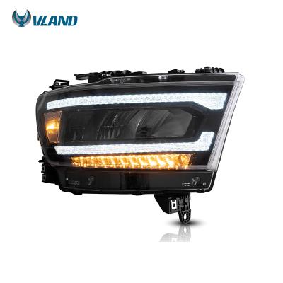 China Wholesale LED Car Front Lamp Sequential Turn Head Light LED Signal Head Lamp Vland Interpretation Headlights For Dodge Ram 1500 2019-2021 Headlights for sale