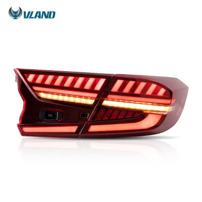 China VLAND factory wholesales 10th plug and play sequential tail lamp 2019 (rookie officer) full led tail lights 2018-2021 for Honda Accord for sale