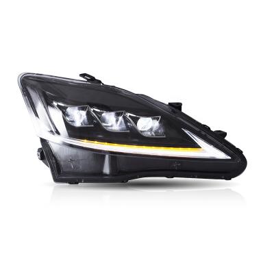 China VLAND Automotive Industry Sequential Wholesale Headlight 2th Gen Head Lamp 2006-2012 Full LED for lexus IS250 XE20 GSE20 IS 220d/F for sale