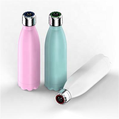 China Business Modeled Stainless Steel 3D UV Printing Vacuum Insulated Water Bottle Cola Shaped Bottle for sale