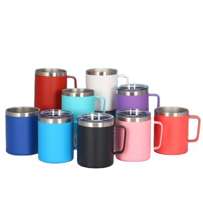 China China Supplier PORTABLE Wholesale 10oz Sublimation Blank Double Wall Stainless Steel Mug With Handle for sale