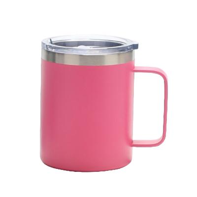 China PORTABLE White 12oz Sublimation Mug Wide Mouth Vacuum Double Wall Stainless Steel Coffee Mug for sale