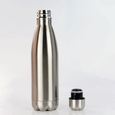 China PORTABLE 500ML Sublimation Blanks Cola Shape Stainless Steel Custom Water Bottle for sale