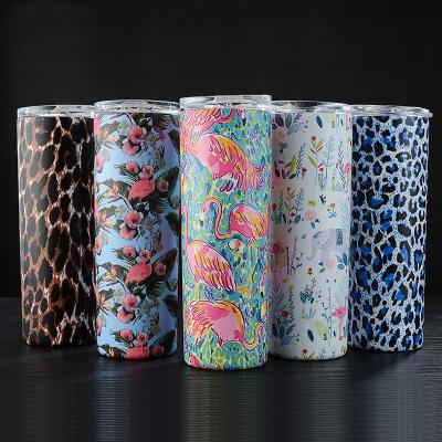 China Viable Ready To Ship Stainless Steel 20oz Straight Slim Tumbler Sublimation Blanks Tumbler for sale