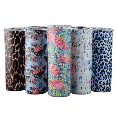 China Durable Sublimation Tumbler 20oz 30oz Stainless Steel Straight Heat Transfer Printing Mugs for sale