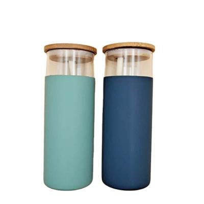 China 2020 Viable Xportop Most Popular Products Bamboo Lid Glass Bottle Stainless Steel Tumbler With Straw for sale