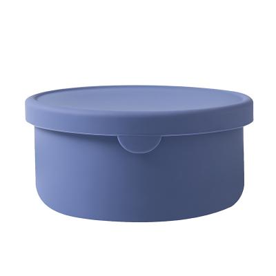 China Portable Heat Resistant Leakproof Fresh Preservation Silicone Food Storage Containers Big Bowl for sale