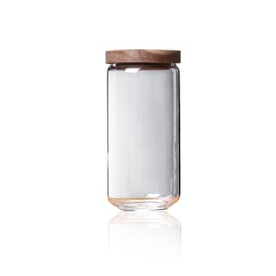 China Multifunctional Storage Canister Glass Jar Food Freshness Storage Wholesale Food Airtight Empty Food Storage for sale