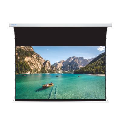 China Abient Light Rejecting SCREENPRO 92 Inch 8K ALR Screen For Long Throw Projectors Tabulate Motorized Projection Screen Cheap Home Theater Stretched New for sale