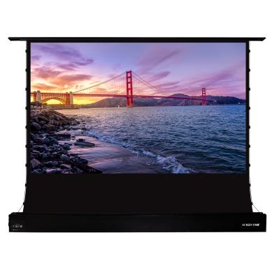 China SCREENPRO Electric Floor Rising Motorized ALR Screen For 4k Laser Projector for sale