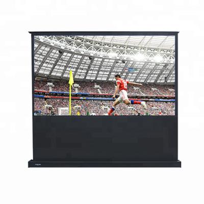 China SAMS Portable Portable Motorized Projector Screen Floor Rising Motorized Screen for sale