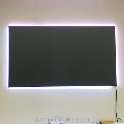 China SCREEN Frame Screen PRO 7mm Cinema 4K Projection Screen For Home Theater School Meeting Room for sale