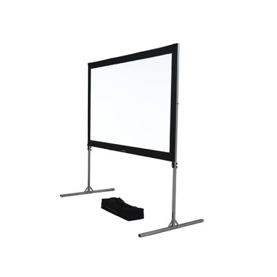 China 100 Inch PRO SCREEN Tripod Projector Screen Indoor Outdoor Portable Fast Fold Cinema for sale