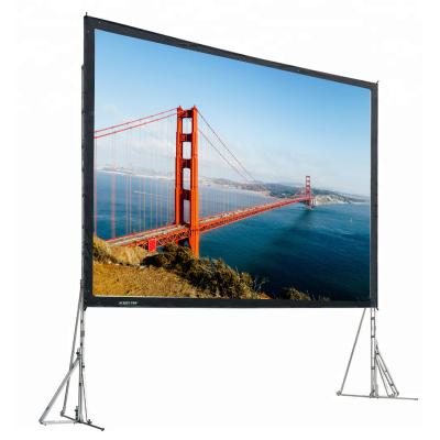 China View 500 400 350 300 high quality 250 inch portable easy view projector fast folding screen for sale