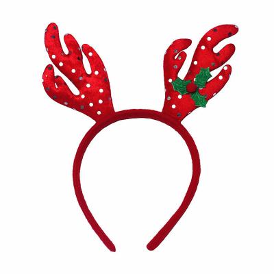 China Wholesale Christmas Decoration Fashion Adult Children Cosplay Hair Accessories Reindeer Christmas Headband for sale