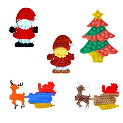 China 2022 Newest Style Christmas Tree Silicone Christmas Tree Poping Sound Stirring Person Toy for sale