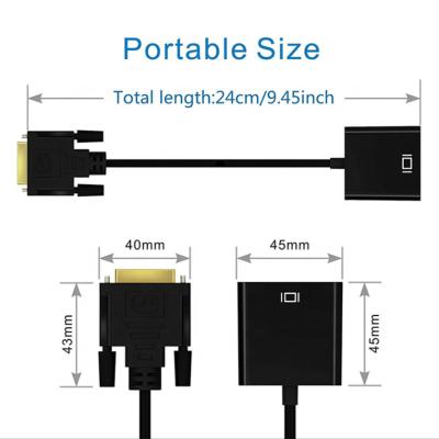 China COMPUTER Active DVI VGA Adapter Link to Dual DVI D to VGA 1080P Cable Converter for sale