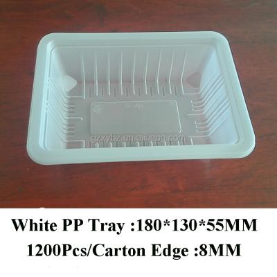 China food packaging pp plastic tray/disposable plastic food tray 180*130*35mm for sale