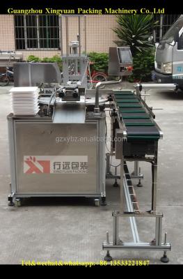 China Beverage Rotary Tray Sealing Machine Automatic Paper Seal With Paper Lid for sale