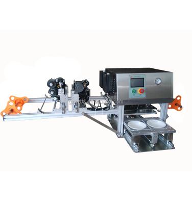 China desktop automatic beverage/rice coding and sealing machine tray sealer/cup sealer machine for sale