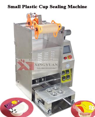 China beverage restaurant use automatic plastic cup sealing machine/cup sealer machine for sale