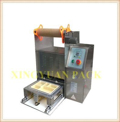 China Beverage desktop heating sealing machine for plastic lunch box/takeout box/disposable tray for sale