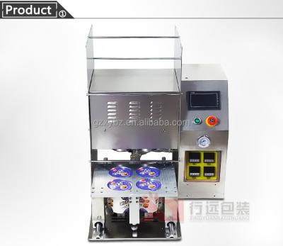 China Automatic Type Beverage Paper Cup Aluminum Foil Lid Sealing Machine for sale