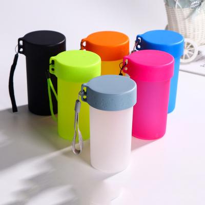 China Stocked Cheap Promotional Free Gift BPA Free Water Bottle PP Frosted Plastic Bottle for sale