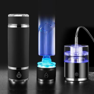 China Custom Logo USB Rechargeable 316 Stainless Steel Hydrogen Water Bottle Inhaler Eco - Friendly for sale