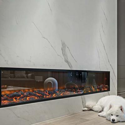 China Modern Customized Multicolor Led Fire TV Stand Fire Place Insert Recessed Remote Control Electric Fireplace For Indoor for sale