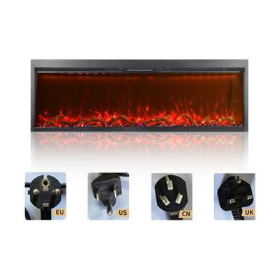 China Large RV Built In Modern Decorative Electric Fireplace TV Flame Yellow Orange Mirror Red Blue Green Electric Fireplaces for sale