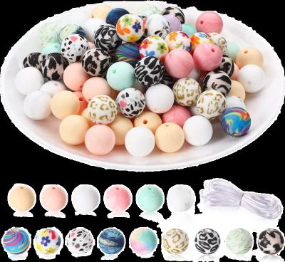 China 2022 new design custom union baby jack colorful print chenkai arch silicone frog chewable baby pacifier clip ring teether prayer beads for sale