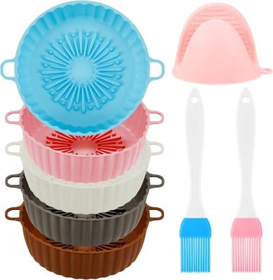 China Manufacturer Viable Protetor Para for White String Stick Air Fryer Parchment Silicone Non Set Soft Paper Baking Cups PO Pot Liners for sale