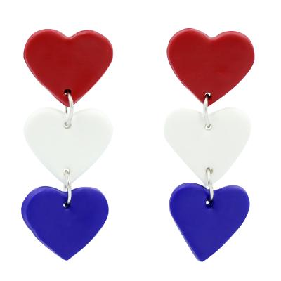 China Vintage Ew Fashion Jewelry Women Drop Earrings Heart Dangle Earrings for sale