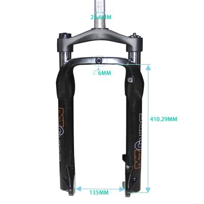 China Hydraulic/Mechanical Lockout/ -- /Air Spring e Front Fork 26 Inch To Bend Electric Bicycle Disc Brake Mechanical Coil Fat Fork for sale