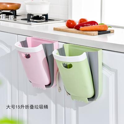 China Wholesale Household Rectanger Waste Bin Wall Mounted Hanging Trash Bin Viable For Sideboard Door for sale