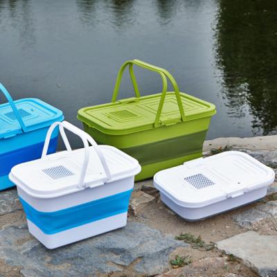 China 13L 20L Mop Buckets Car Wash Bukcet Stored Collapsible Collapsible Collapsible Water Bucket for sale