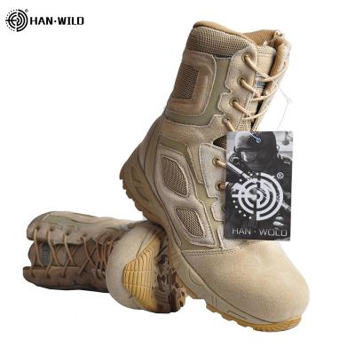 China HAN'S Premium Boot German Army Men's Military Boot Anti-Slip WILD Tactical Army Training Boot for sale