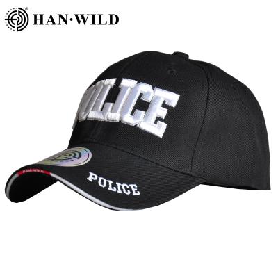 China HAN JOINT WILD Logo 6 Panel Baseball Cap Custom 100% Cotton Embossed Snapback Hat for sale