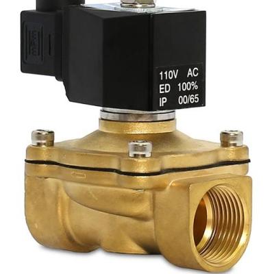 China General AC110V AC220V DC12V DC24V 2 Way Brass Stainless Solenoid Valve for sale