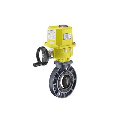 China General High Quality Type Electric Actuator Plastic Water Butterfly Valve for sale