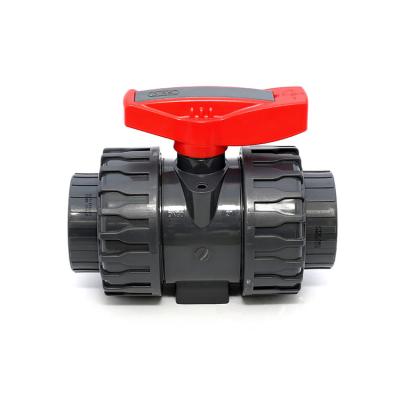 China General Ball Valve 150 PSI Lever Genuine UPVC PVC CPVC PP PVDF ABS 2 Way Union Ball Valve for sale