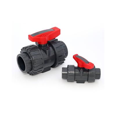 China Double Ball Valve ANSI JIS DIN 2 Way CPVC Unions Ball Valve General Manual Lathe Unions 2 Way Ball Valve for sale