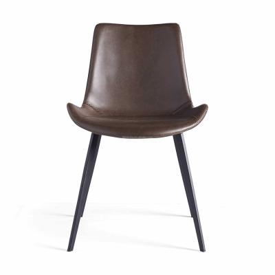 China Convertible American Style Home Furniture Dining Furniture Customized High Quality Backrest Dining Chair Leather Dining Chairs for sale