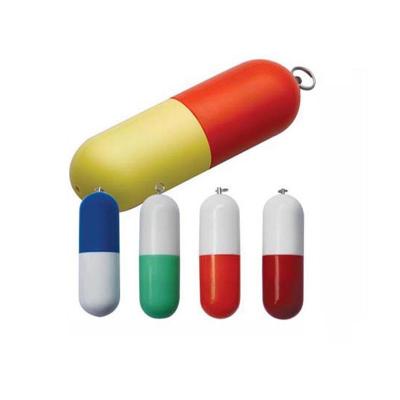 China Pharmacy Promotion Pill Shaped Plastic USB Flash Drive, 1GB 2GB 4GB Novelty USB Flash for sale