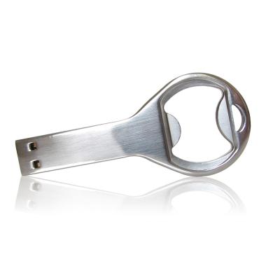 China Bottle Opener Metal USB Flash Drive, Silkscreen Print Logo Novelty USB Flash Memory Stick for sale